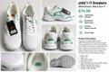 Ecko Unltd. Men's Athletic Sneakers – White/Green