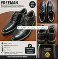 Freeman Men's Black Casual Lace-Up Shoes – Size 9½