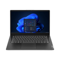 Lenovo laptop shown open on a white background