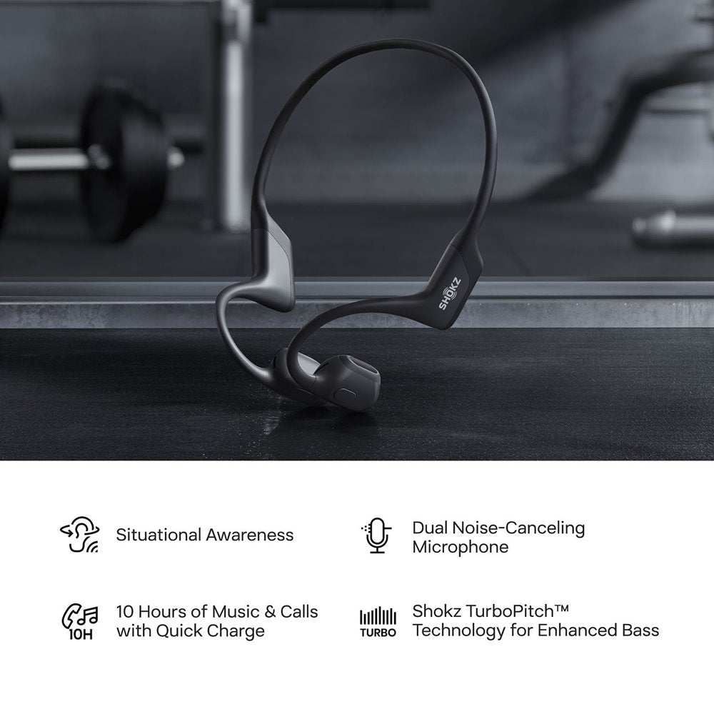 Shokz OpenRun Pro Open-Ear Wireless Bluetooth Headphones in Black - image 9