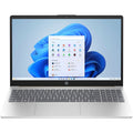 HP laptop shown open on a white background